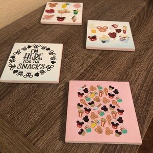 Disney “I’m here for the snacks” Coasters